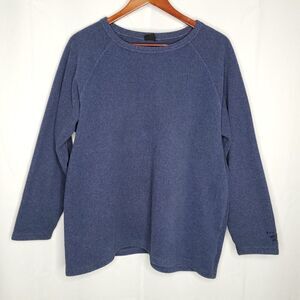 Mountain Hardware Fleece Pullover Sweater 14 Womens Sweatshirt  Blue Polartec